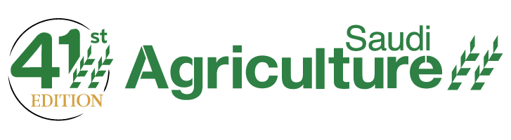 41st Edition Saudi Agriculture logo with green text and wheat icons for international poultry trade events.