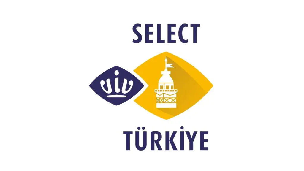 VIV SELECT Türkiye event logo with Galata Tower graphic for poultry industry trade show.