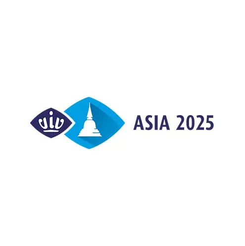 VIV Asia 2025 logo featuring a blue pagoda icon and purple branding for the international poultry trade show.
