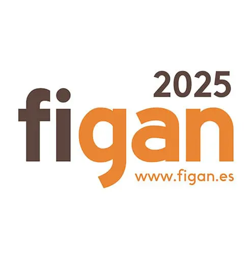 Official FIGAN 2025 logo for the International Trade Fair for Animal Production, featuring orange and brown typography.