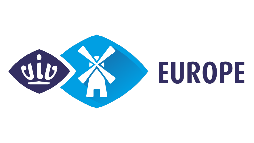 VIV Europe trade show logo with windmill and crown icons, representing the Utrecht poultry industry event.