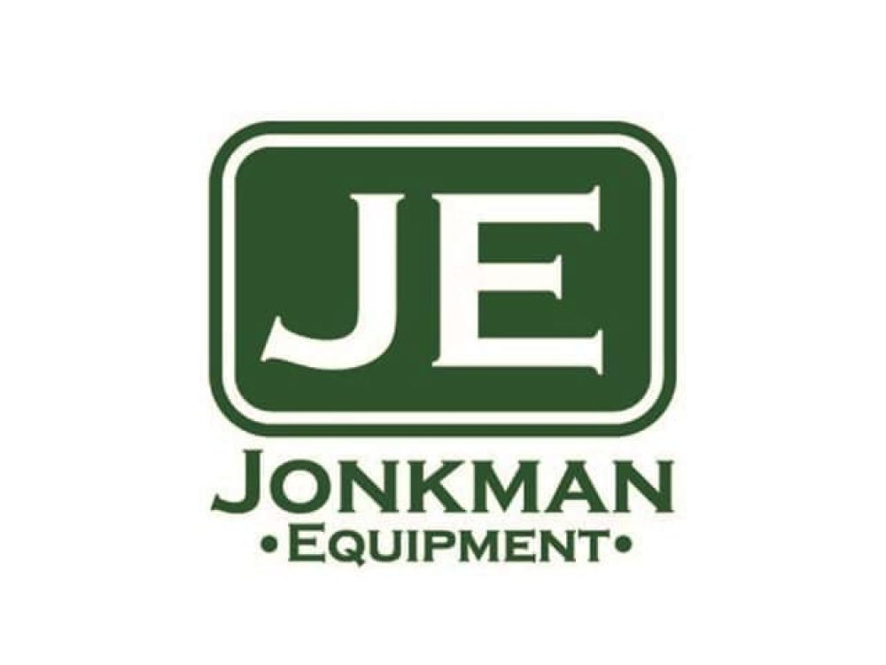 Jonkman Equipment logo featuring JE initials in a green rectangle, representing professional poultry farming systems.