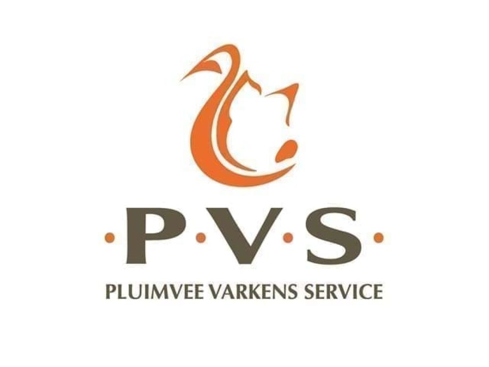 PVS Pluimvee Varkens Service logo for LANDMECO poultry systems, providing professional farm equipment and service.
